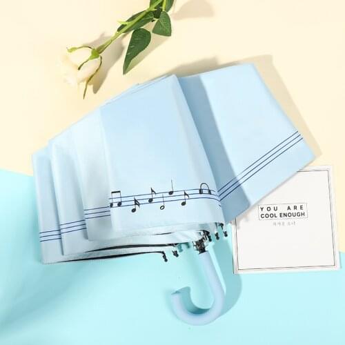 Mini Windproof Umbrellas Non-automatic Shade Umbrella UV Hook U-shape Curved Handle Folding Umbrella for Women Small Parasol