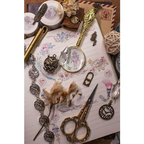 Fairy Mermaid Make Up Box Washi Tapes Bullet Journal Masking Tape Adhesive Tape DIY Scrapbooking Washi Stickers