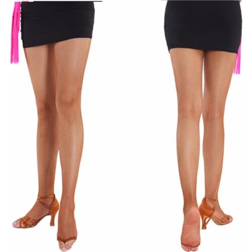 High Quality Latin Dancing Silk Stockings Black Brown Silk Leg Socks 2018 New Sexy Women Professional Square Dancing Socks 10378