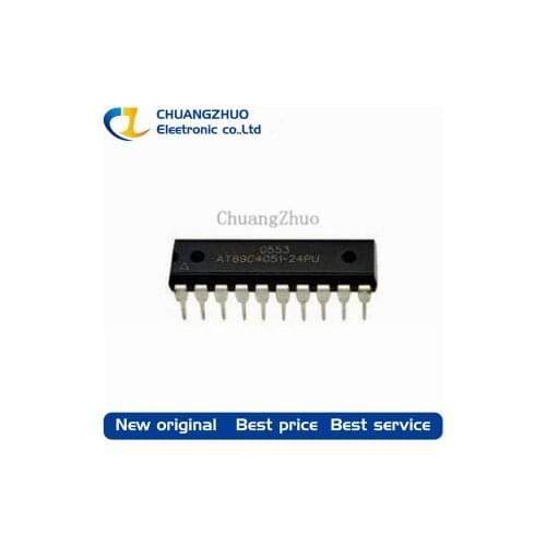 10pcs/lot AT89C4051-24PU AT89C4051 MCU DIP-20