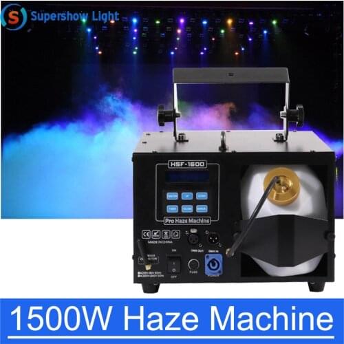 1500W Mist Haze Machine Fog Machine DMX512 Control Fogger for Disco DJ Party Stage Professional Equipment