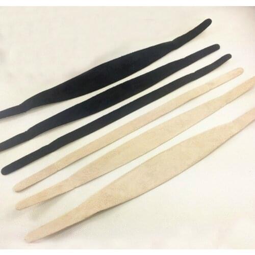 20PCS Various Sizes Adhesive velvet chamois Fabric strips for inside the headband,inner line of hairbands sticky chamude fabric
