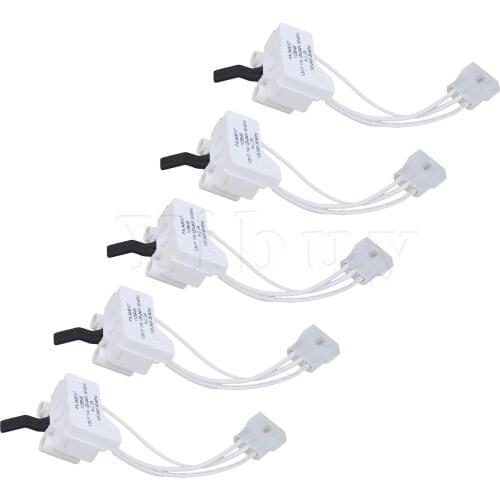 5 x Plastic Dryer Door Switch Assembly 3406107 3406109 16.5x4.2cm White