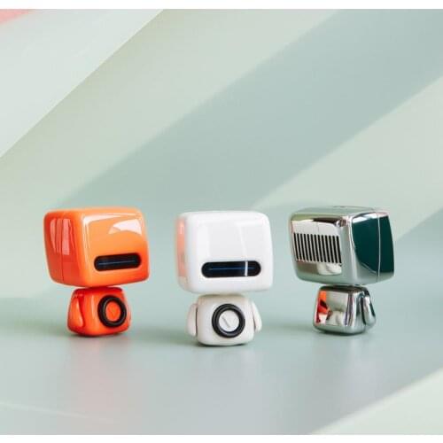 50% Off Portable Bluetooth Wireless Rechargeable Cute Robot Shape Speaker Music Player
