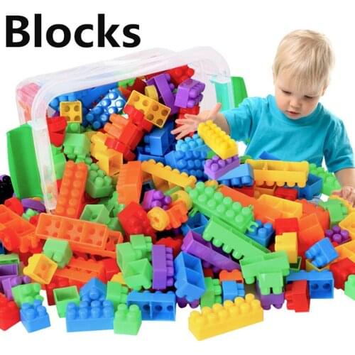500/1000 Pieces Building Blocks Bulk Model Board Games Figures Educational Kids Toys City DIY Creative Bricks