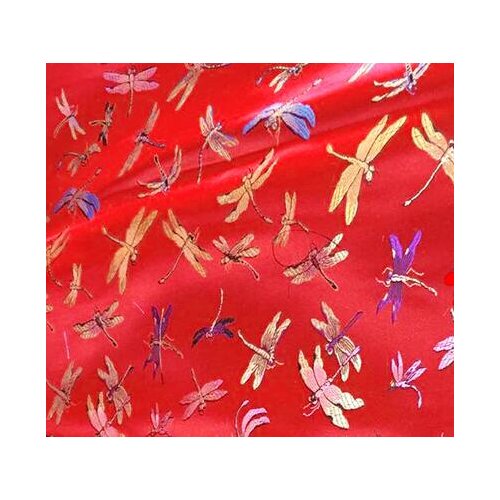 75*100cm butterfly Jacquard Brocade Fabric Wedding Cheongsam Brocade fabric DIY Sewing Jacquard Brocade Fabric Dress