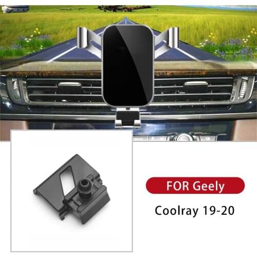 Car Phone Holder 180 Degree Rotate GPS Support Stand Car Mount For Geely Coolary 2019 2020 Styling Accessories For Smartphone