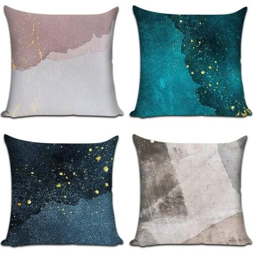 Geometric Cushion Cover For Living Room Funda Cojin 45*45 Sofa Linen Decorative Pillows Home Decor Kussenhoes Modern Home Decor