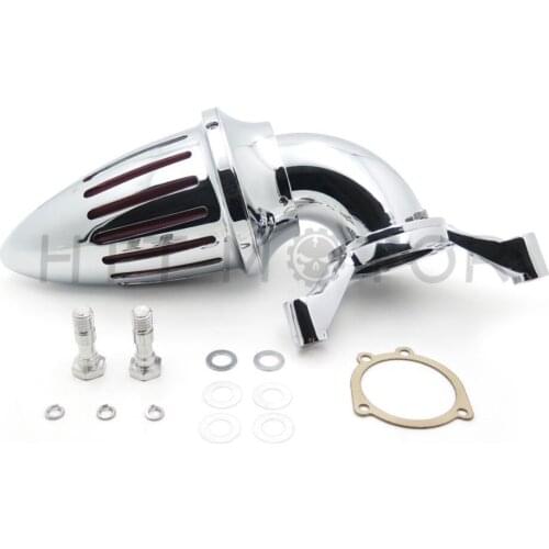 Aftermarket Free Shipping Motor Parts Air Cleaner Kits Intake Filter For Harley Davidson CV Carburetor Delphi V-Twin CHROME