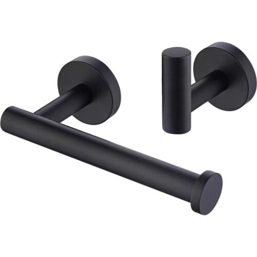 Coat Hooks Toilet Paper Holder Stainless Steel Bathroom Accessories Set Of 2 Cloakroom Hooks Toilet Paper Holder