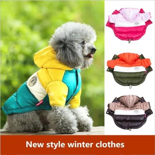 Best Sale Winter Pet Dog Clothes Warm Down Jacket Waterproof Coat S-XXL Hoodies for Chihuahua Small Medium Dogs Puppy
