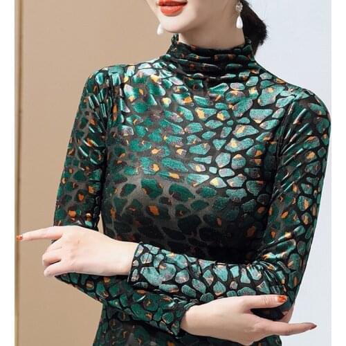 New Arrivals 2021 Spring Women T-Shirt Fashion Casual Turtleneck Long Sleeve Pleuche Tops And Shirt Plus Size Female Blusas