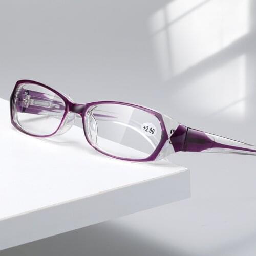 Retro Anti Blue Reading Glasses Ladies Fashion Presbyopia Eyeglasses Women Computer Prescription Eyewear with +1.5 +2.0
