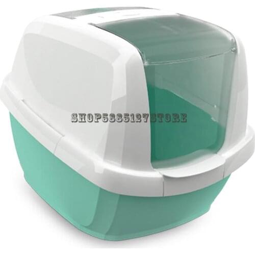 Fully enclosed cat litter box oversized single-layer splash-proof deodorant oversized cat toilet basin