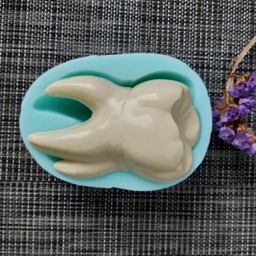 QT0144 Tooth shape silicone mold tooth soap mold DIY handmade soap making mold candle silicone mold resin clay mold