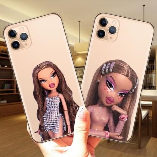 Doll Bratz Silicone Phone Case For iPhone X XR XS Max 6 6S 7 8 Plus 5 5S SE 2020 SE2 Cute Bratz Cover For iPhone 12 11 Pro Max