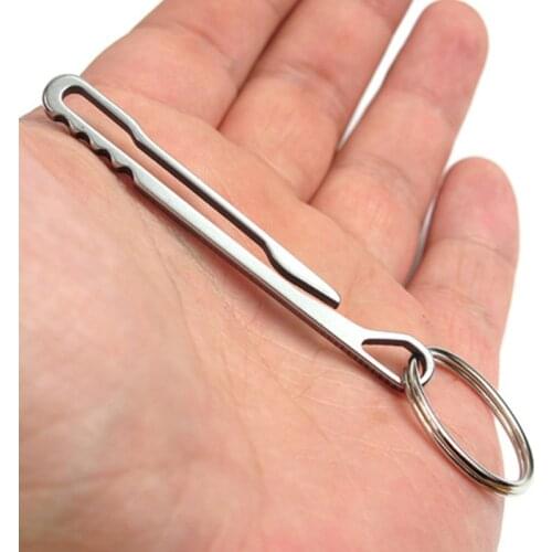 Outdoor Tool Stainless Steel Keychain Keyring Wallet Clasp Carabiner Money Clip Camping Outdoor Tools Kit