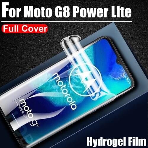 999D Ultra Clear Hydrogel Film Soft Full Screen Protectors Coverage for Motorola Moto G8 Power Lite Protective Film(not glass)
