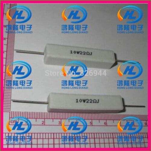 10pcs/lot) 10W 22 ohm +/-5% / 10W 22 ohm 5% / 10W 22RJ