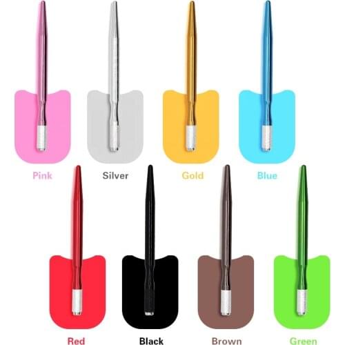KZBOY 10PCS Permanent Makeup Tattoo Supplies Microblading Handle Disposable Eyebrow Microblading Pen