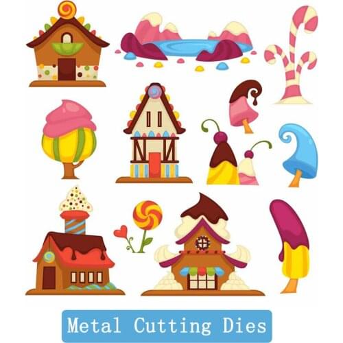 106*106mm Build A Castle dies Metal Cutting Dies Stencil Scrapbooking Dies Metal Nouveau Arrivage Handmaking Paper Craft