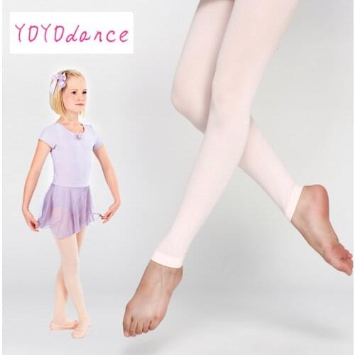 2021 Flexibles Girls Ballt Dance Tights Girls Warm Opaque Velect Pantyhose Footless Baby Tights