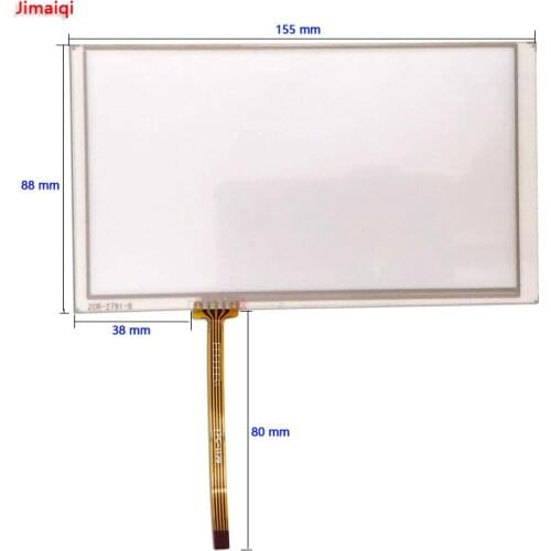 6.2" 4Wire 155*88mm Resistive Touch Screen Panel Digitizer Glass Sensor for ZCR-2791-6 FPC-1138