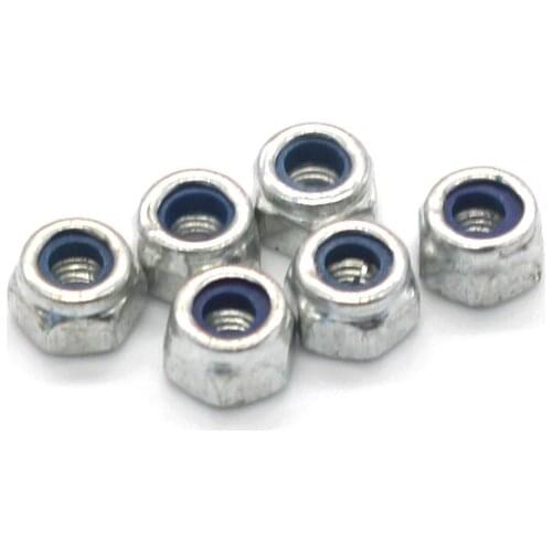 6pcs 02102 85793 Nylon Nut M3 3mm Thread - Behemoth For 1/10 HSP Hi Speed Parts RC Car Buggy Truck
