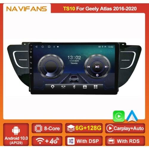8Core 6G+128GB DSP For Geely Atlas NL-3 2016 - 2020 Car Radio Multimedia Video Player GPS 2 din Android 10 USB 4G Wifi BT5.0 RDS
