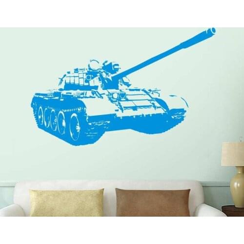 Tank Sticker Posters Panzer Vinyl Wall Decals War Pegatina Decal Decor Mural Sticker T-72 Main Battle Tank