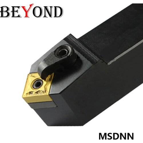 BEYOND 1Pcs External Turning Tools MSDNN 1616 MSDNN2525M15 MSDNN2020K12 Boring Bar Carbide Insert SNMG Lathe Cutter