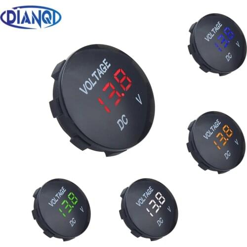 DC 12V-24V Digital Panel Voltmeter Voltage Meter Tester Led Display For Car Auto Motorcycle Boat Refit Accessories