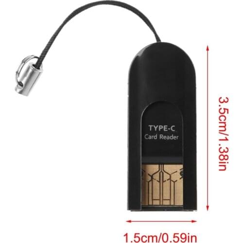 Two In One USB 3.1 Type C To USB 2.0 TF Card Reader OTG Adapter For PC Cell Phone