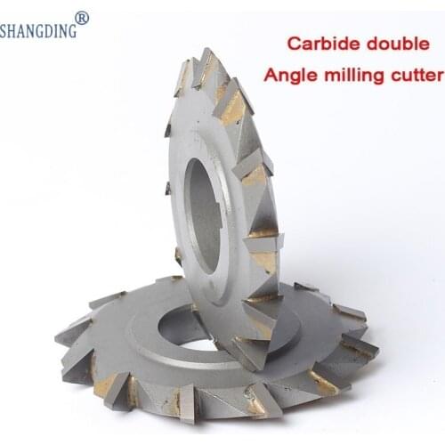 75x60degrees 6mm8mm10mm thickness YW2 Carbide Double Angle Milling cutter Carbide cutting tools Free shipping