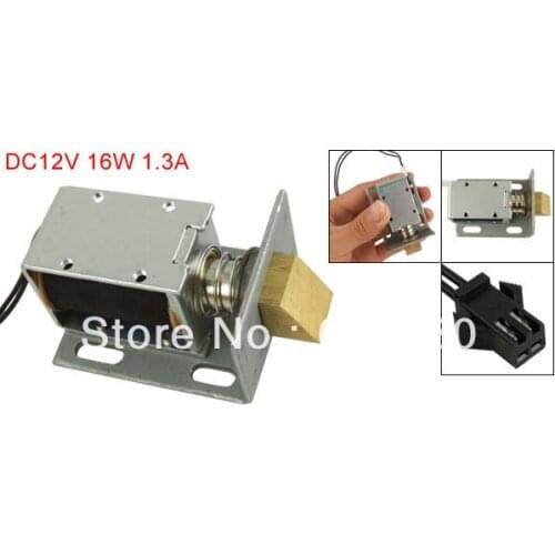 DC 12V 1.3A 16W Open Frame Type Door Lock Solenoid Electromagnet