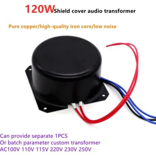 Customized 120W Pure copper /high-quality iron core/low noise Full Shield Irrigation Seal Resin amplifier Audio transformer 110V