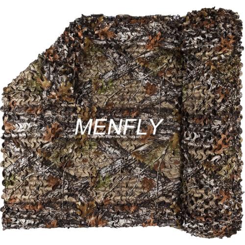 MENFLY Tree Training Camouflage Nets 3M Polyester Mesh Car Covers Tent Shade Hunting Sniper Camping Sun Shelter Camo Network