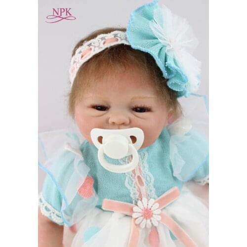 43cm Silicone Reborn Baby Doll Toys Lifelike Interactive Handmade Alive Baby Dolls Play House Girls Fashion Birthday Brinquedos