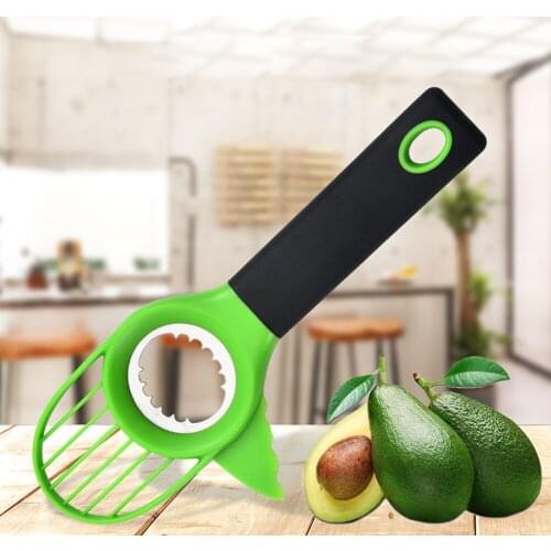 Multifunction Avocado Cutter Peel Pulp Separator Kitchen Vegetable Tool Slicer Avocado 3 In 1 Knife For Cutting Avocado Durable