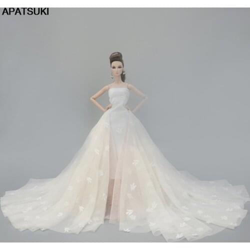 High Fashion Doll Clothes for Barbie Doll Outfits Wedding Dress Big Evening Dresses Party Gown 1/6 Doll Accessories Kids Toy