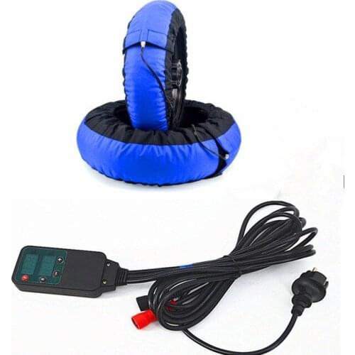 Motorcycle Digital temperature control Tire Warmer Set 120/ 200 17 Front and Rear Race Tyre Warmer With Digital Blue and Black