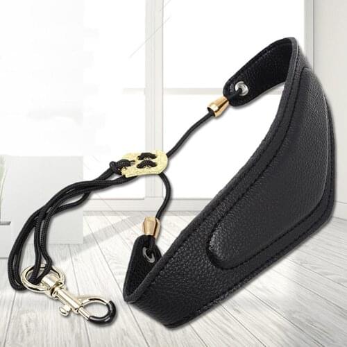 Padded Faux Leather Saxophone Shoulder Strap Band Musical Instrument Accessory
