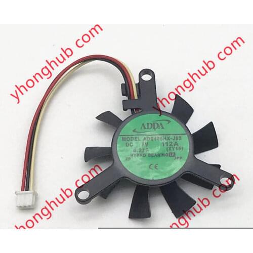 ADDA AD0405HX-J93 XY15 DC 5V 0.23A 3-wire Server Cooling Fan