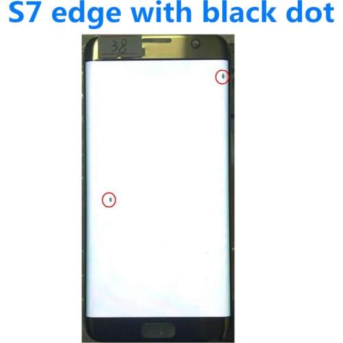Original 5.5" AMOLED For Samsung Galaxy S7 edge lcd G935U G935F Lcd Display Touch Screen Digitize With Black Dot and line