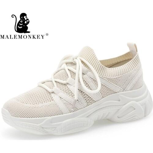 Summer Ladies Lace-up Woman Sneakers 2020 Fashion Brand Breathable Shoes Woman Platform Casual Sneakers Pink 012870