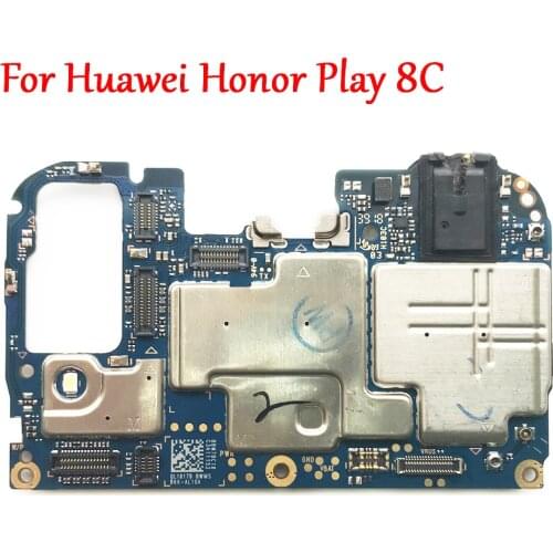 Tested Work Original Unlock Motherboard For Huawei Honor Play 8C BKK-AL10/AL00 BKK-LX2 Mainboard Logic Circuit Electronic Chips
