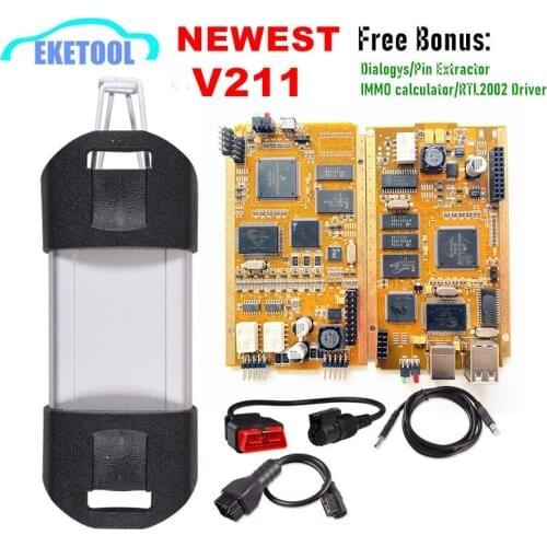 For Renault Can Clip Newest V202 Reprog V191 OBD2 Code Reader Scanner Fits Renault Diagnostic Tool Golden AN2131QC