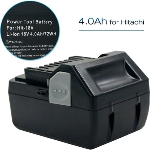 DS18DSL BSL1840 Replacement Battery 18V 4000mAh Lithium Battery for Hitachi BSL1830 BSL1815X DV18DSL CL18DSL DH18DSL Batteries