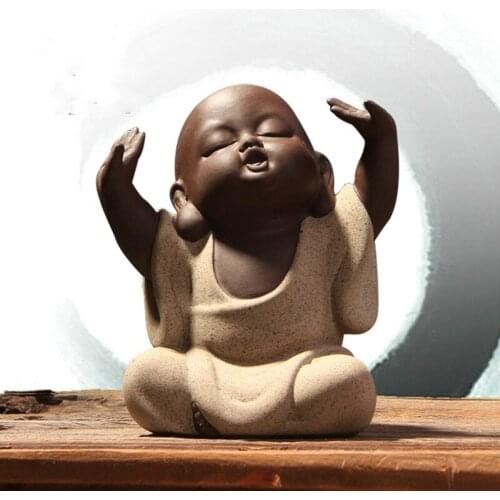 MONK FIGURINES BUDDHA STATUES FOR DECORATION BUDA STATUE HOME DECOR BUDDHISM SCULPTURE DECORATION BUDAS DECORATIVOS FIGURA BUDDA