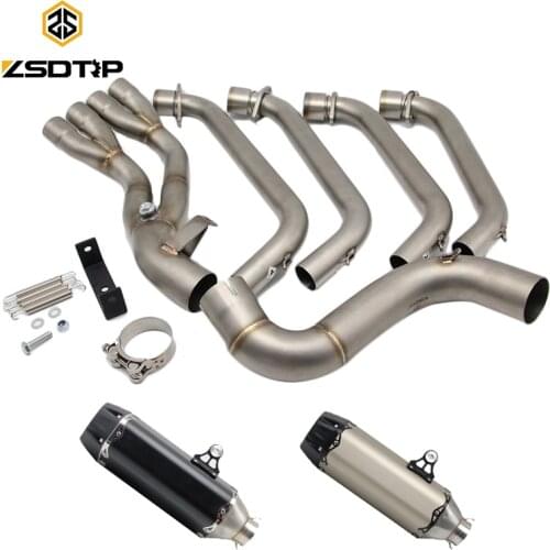 ZSDTRP Motorcycle Exhaust Full System Pipe for Honda CBR650F CBR650 CB650F 2014-2018 with Stainless Steel Muffler